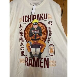 Naruto 3 XL Ramen T Shirt Short Sleeve Anime